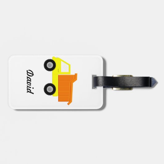 Gelbspielzeug Gepäckanhänger (Rückseite horizontal)