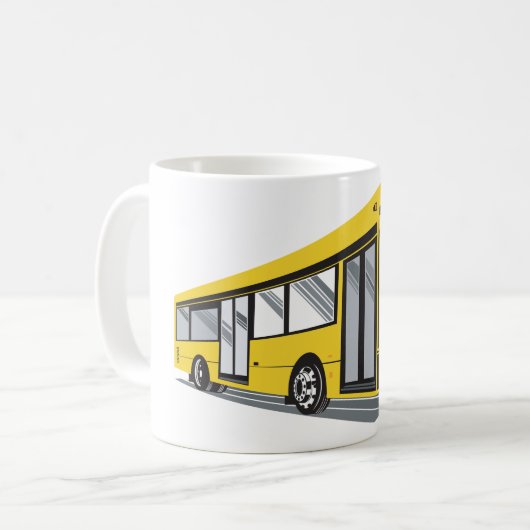 Gelbstädter Bus Kaffeetasse (Vorderseite Links)