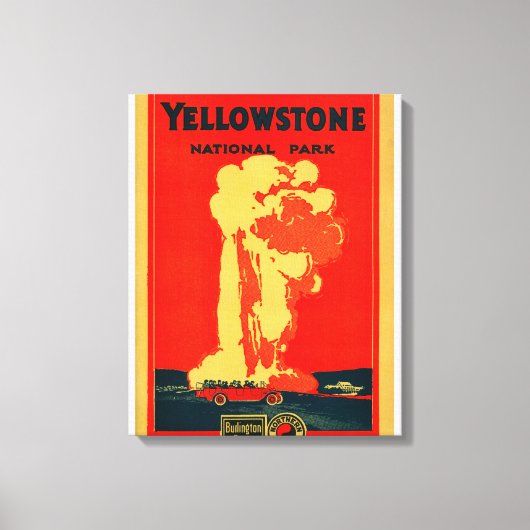 Gelbstein, altes Werbeplakat Leinwanddruck (Vorderseite)
