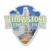 Gelbstein (Pfeilspitzen) Aufkleber (Vorderseite)