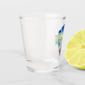 Gelbstein (Pfeilspitzen) Schnapsglas (Links)