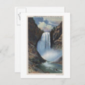 Gelbstein, Wasserfälle von unten Postkarte (Vorne/Hinten)