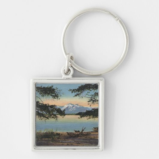 Gelbstein, WY - Gelbsteinsee und Colter Schlüsselanhänger (Vorne)