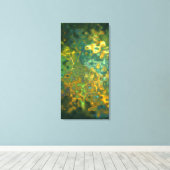 Gelbsteinfelster-Muster Leinwanddruck (Insitu (Holzboden))