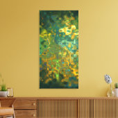 Gelbsteinfelster-Muster Leinwanddruck (Insitu (Wohnzimmer))