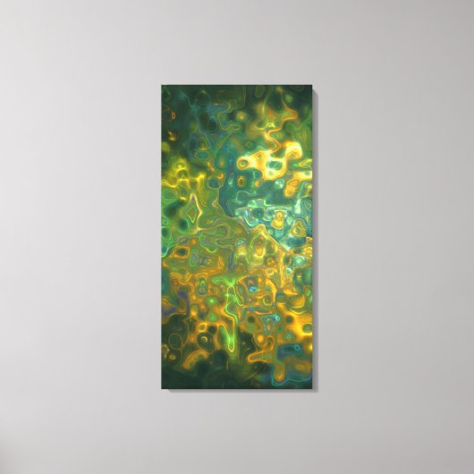 Gelbsteinfelster-Muster Leinwanddruck (Vorderseite)