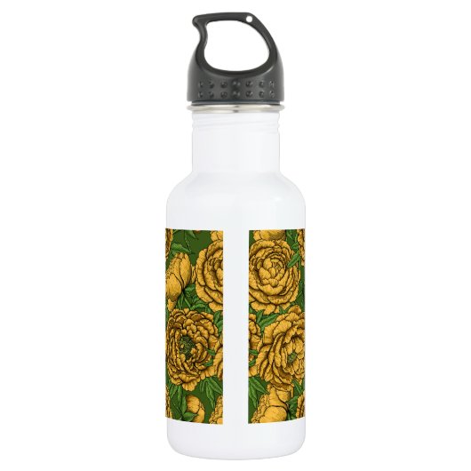 Gelbsteinstrauch Edelstahlflasche (Rückseite)