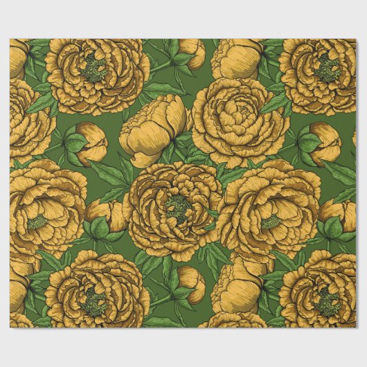 Gelbsteinstrauch Geschenkpapier (Flach)