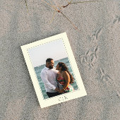 Gelbsternes Monogramm-Foto Save The Date