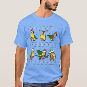 Gelbstirn-Sittich hässliches Weihnachten T-Shirt