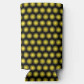 Gelbstreifen gelbe Kreise schwarz Selters Dosenkühler (Rückseite)