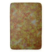 Gelbstreifen mit karierten Streifen Badematte (Vorderseite Vertikal)