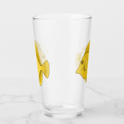 Gelbtang-Cartoon Glas (Rechts)