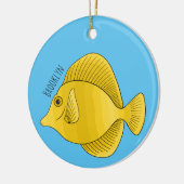 Gelbtang-Cartoon Keramik Ornament (Links)