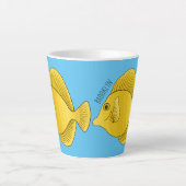 Gelbtang-Cartoon Milchtasse (Vorderseite)