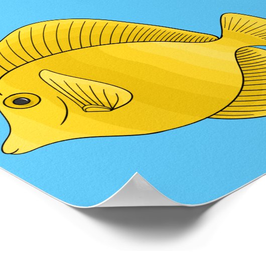 Gelbtang-Cartoon Poster (Ecke)