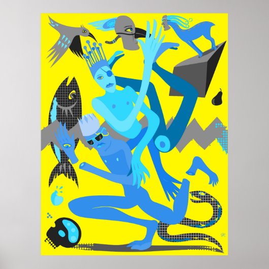 Gelbtanz Poster (Vorne)