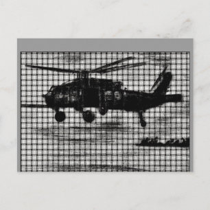 Gelbter Chopper Postkarte