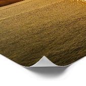 GELBTER SONNENSATZ ÜBER DEM HUDSONFLUSS POSTER (Ecke)