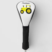 Gelbtraktor-Design Golf Headcover (Vorderseite)