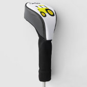 Gelbtraktor-Design Golf Headcover (angewinkelt)