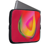 Gelbtropfdreieck auf Rot Laptopschutzhülle (Vorne Rechts)