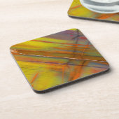 Gelbversteinertes Holz Getränkeuntersetzer (Linke Seite)