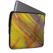 Gelbversteinertes Holz Laptopschutzhülle (Vorne Rechts)