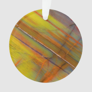 Gelbversteinertes Holz Ornament