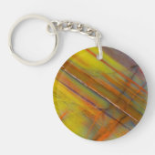 Gelbversteinertes Holz Schlüsselanhänger (Vorderseite)
