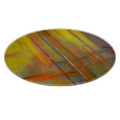 Gelbversteinertes Holz Schneidebrett (Ecke)