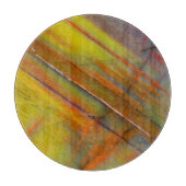 Gelbversteinertes Holz Schneidebrett (Vorderseite)