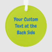 Gelbvogel-Cartoon Ornament (Rückseite)