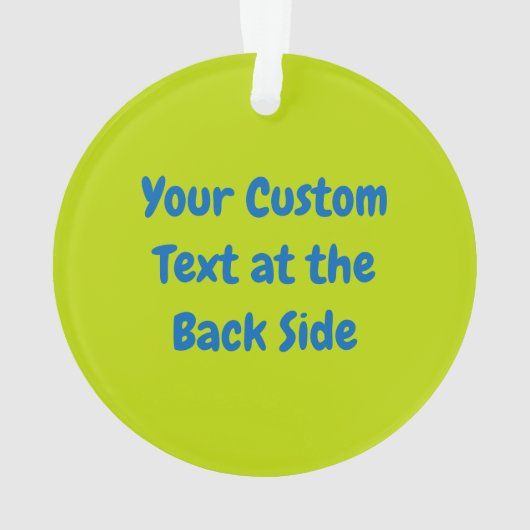 Gelbvogel-Cartoon Ornament (Rückseite)