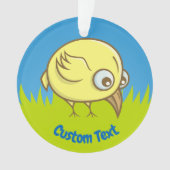 Gelbvogel-Cartoon Ornament (Vorderseite)