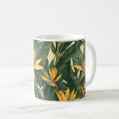Gelbvogel der Paradischen Blume Kaffeetasse (VorderseiteRechts)