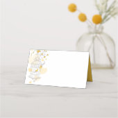 Gelbvögel Platzkarten mit Schaukäfig (Vorderseite)