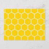 Gelbwabenmuster Postkarte (Vorderseite)