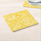 Gelbwald-Tier-Flora-Natur-Fox-Kaninchen Rechteckiger Pappuntersetzer (angewinkelt)