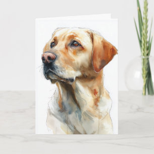 Gelbwasserfarbe des Labrador Retrievers Karte