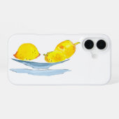 Gelbwasserfarbenkunst aus Zitronen iPhone 16 Hülle (Rückseite (Horizontal))