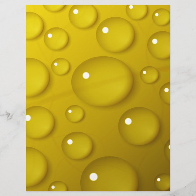 Gelbwassertropfen Hintergrund (Vorderseite)
