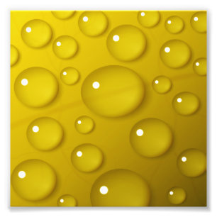 Gelbwassertropfen Hintergrund Fotodruck