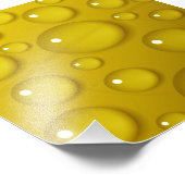 Gelbwassertropfen Hintergrund Fotodruck (Ecke)