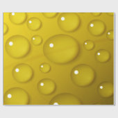 Gelbwassertropfen Hintergrund Geschenkpapier (Flach)