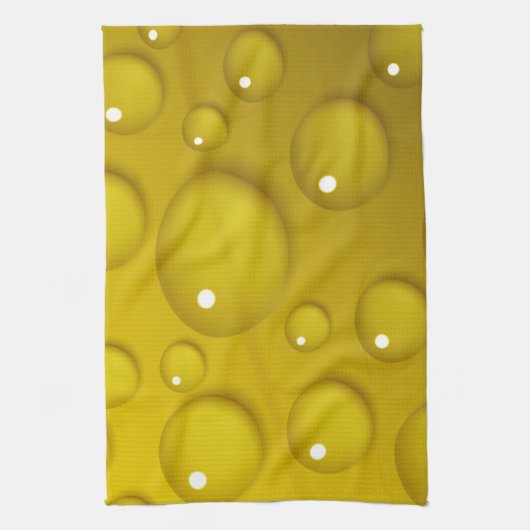 Gelbwassertropfen Hintergrund Küchentuch (Vertikal)