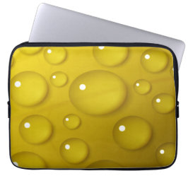 Gelbwassertropfen Hintergrund Laptopschutzhülle