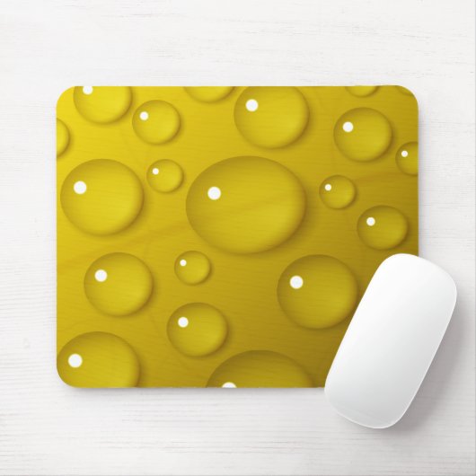 Gelbwassertropfen Hintergrund Mousepad (Mit Mouse)