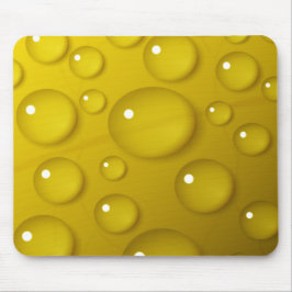 Gelbwassertropfen Hintergrund Mousepad