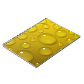 Gelbwassertropfen Hintergrund Notizblock (Linke Seite)